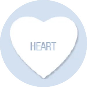 Heart Shape Hand Fan