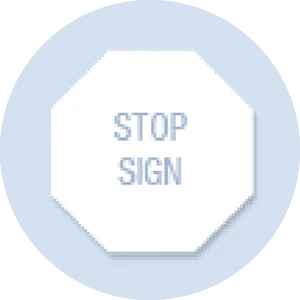 Stop Sign Shape Hand Fan