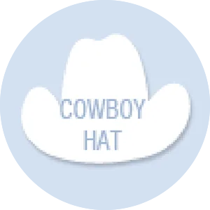 Cowboy Hat Shape Hand Fan