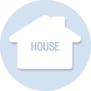 House Shape Hand Fan
