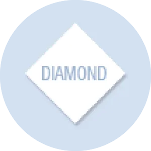 Diamond Shape Hand Fan