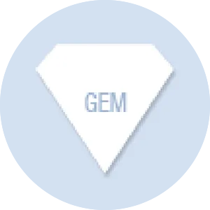 Gem Shape Hand Fan