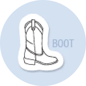 Boot Shape Hand Fan