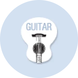 Guitar Shape Hand Fan