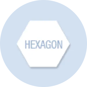 Hexagon Shape Hand Fan